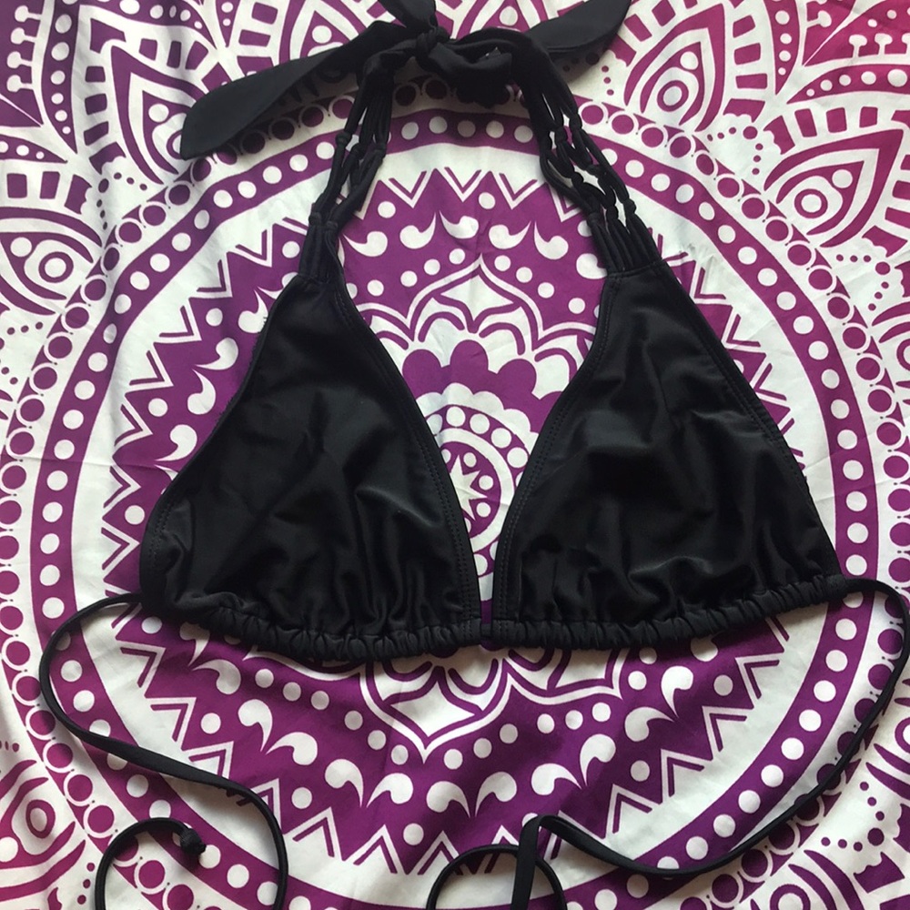 Black Braided VS Bikini Swim Top